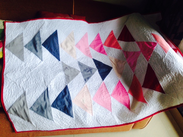Ombre Flying Geese Quilt